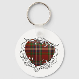 MacFarlane Tartan Heart Key Ring