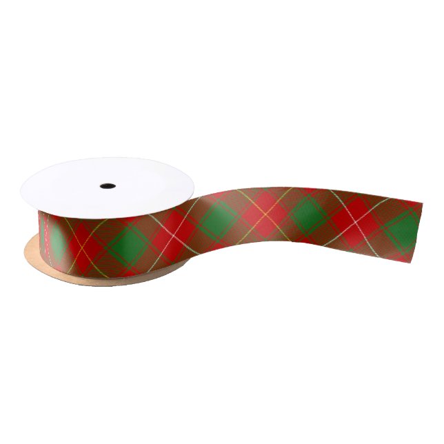 Macfie McPhee Tartan Plaid Pattern Plaid Big Satin Ribbon (Spool)
