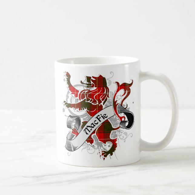 MacFie Tartan Lion Coffee Mug (Right)