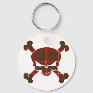 MacFie Tartan Skull No Banner Key Ring