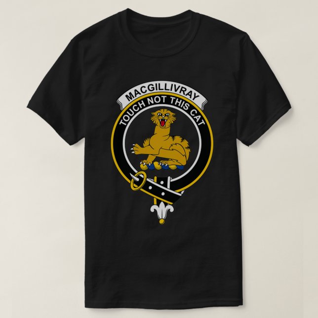 MacGillivray Crest Tartan Clan Scottish Clan T-Shirt (Design Front)