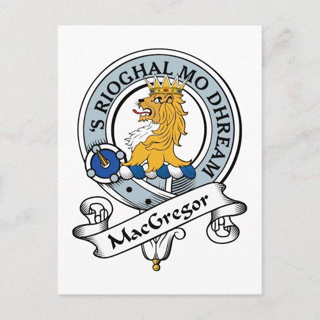 MacGregor Clan Badge Postcard (Front)