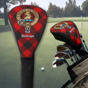 MacGregor Crest over Rob Roy Tartan Golf Head Cover