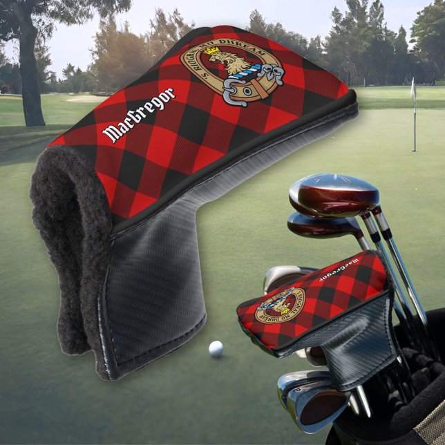 MacGregor Crest over Rob Roy Tartan Golf Head Cover (Creator Uploaded)