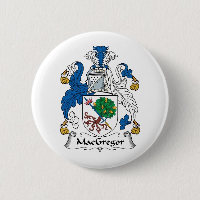 MacGregor Family Crest 6 Cm Round Badge (Front)