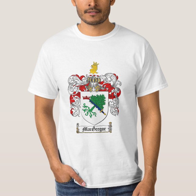 Macgregor Family Crest - Macgregor Coat of Arms T-Shirt (Front)