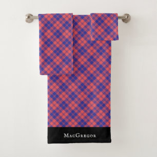 MacGregor of Glengyle Clan Scottish Tartan Plaid Bath Towel Set