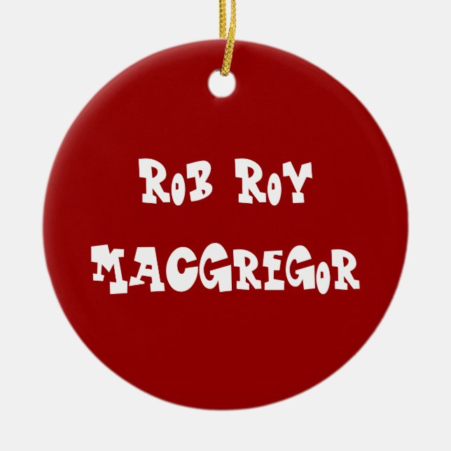 MacGregor Ornament Edit name (Front)