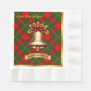 MacGregor Personalised Tartan Christmas Napkin