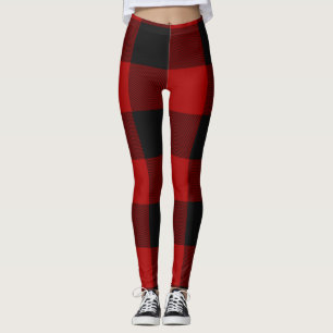 MacGregor   Rob Roy   Buffalo Plaid Red Tartan Leggings
