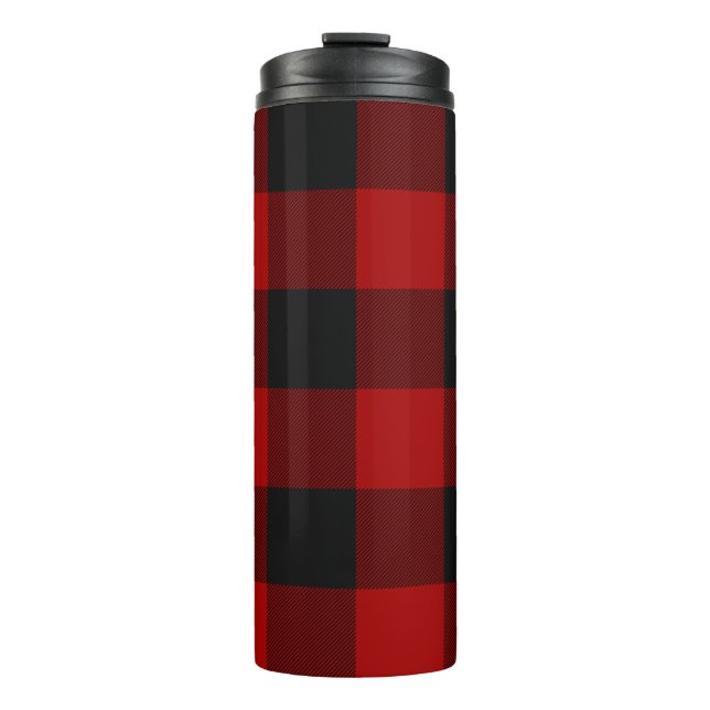 MacGregor | Rob Roy | Buffalo Plaid Red Tartan Thermal Tumbler (Front)