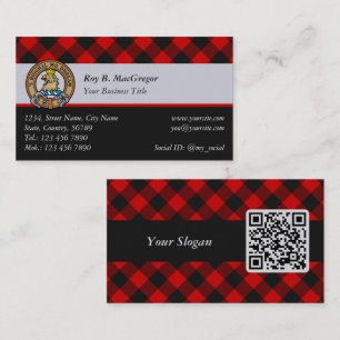 MacGregor Rob Roy Tartan Business Card