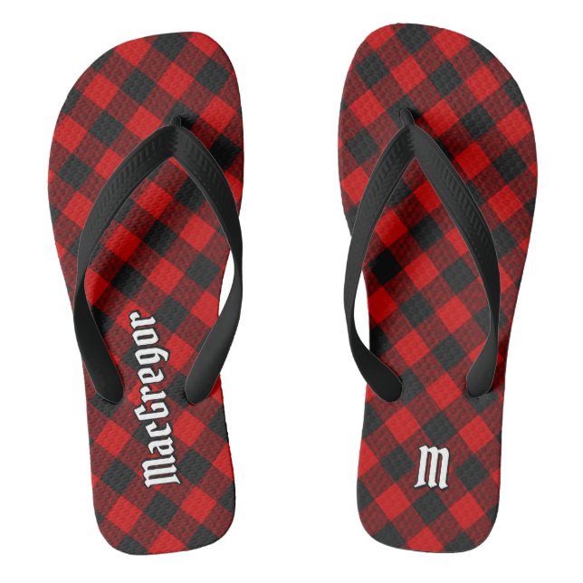 MacGregor Rob Roy Tartan Flip Flops (Footbed)