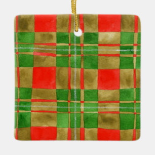 MACGREGOR TARTAN Ceramic Square Ornament