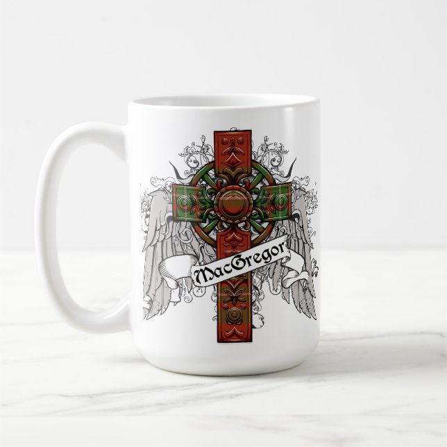 MacGregor Tartan Cross Coffee Mug (Left)
