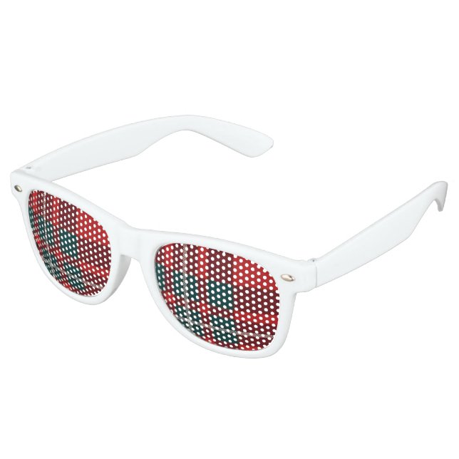 MacGregor Tartan Fun Glasses White (Angled)