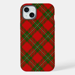 MacGregor tartan red green plaid iPhone 15 Plus Case