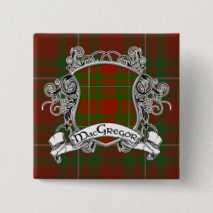 MacGregor Tartan Shield 15 Cm Square Badge