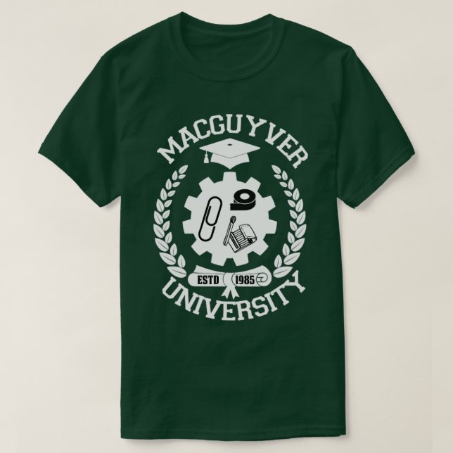 Macguyver university T-Shirt (Design Front)