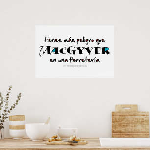 MacGyver en una ferretería Poster