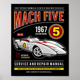 Mach Five Speed Racer  Poster