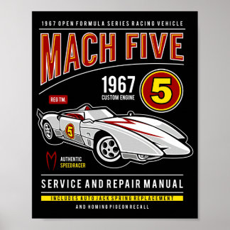 Mach Five Speed Racer  Poster