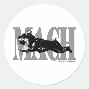 MACH Schnauzer Classic Round Sticker