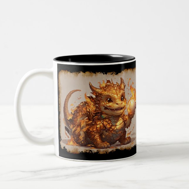 Macha Wants to Play Two-Tone Coffee Mug (Left)