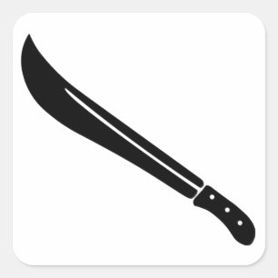 Machete Square Sticker