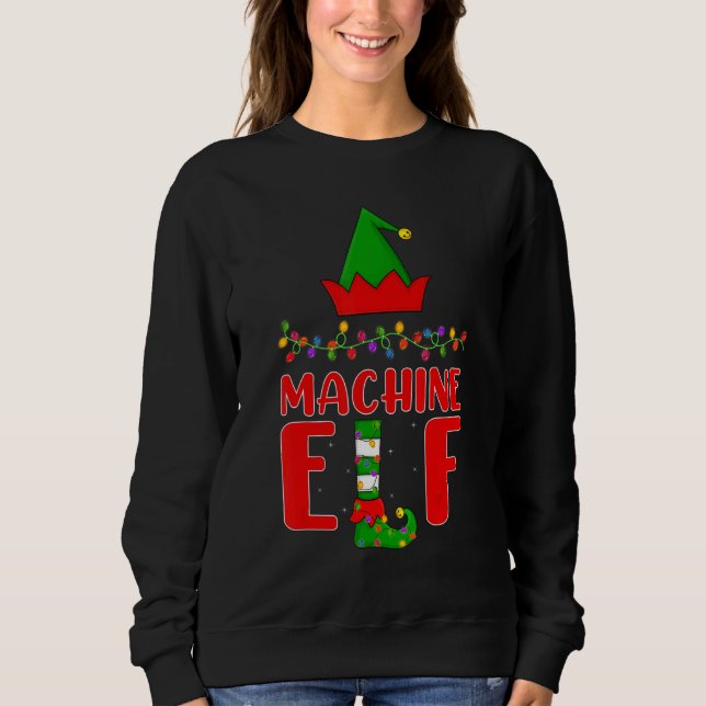 Machine Elf Matching Family Lighting Christmas Sweatshirt (Front)