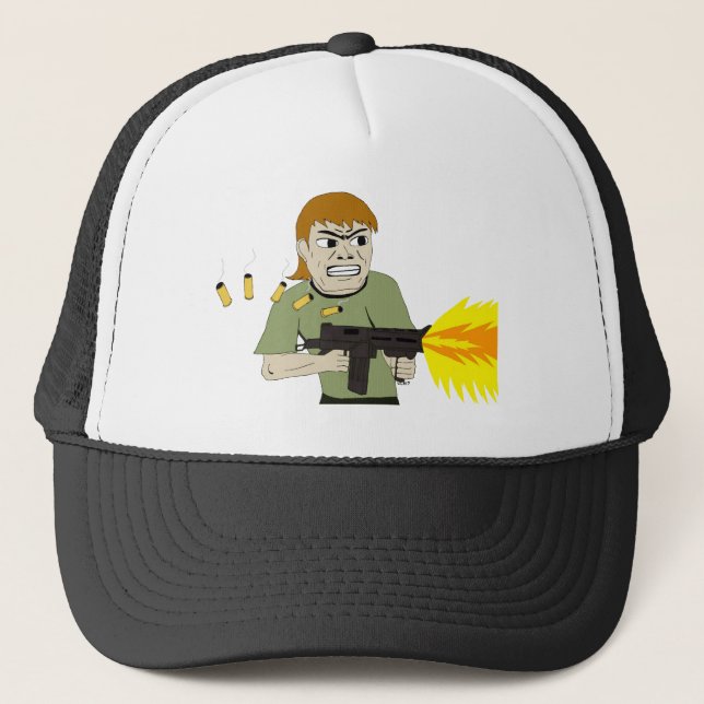machine gunner trucker hat (Front)