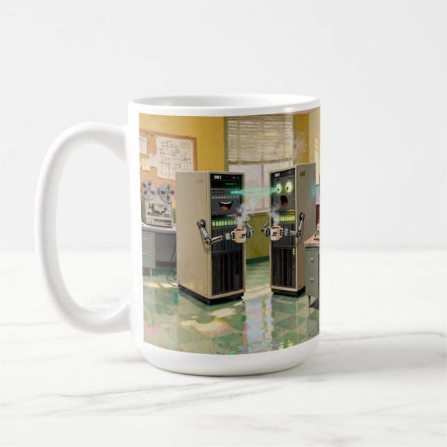 “Machine Language”  -  Humourous Technology        Coffee Mug (Left)