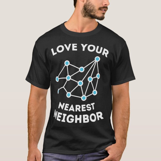 Machine Learning Nearest Neighbour Science Premium T-Shirt (Front)