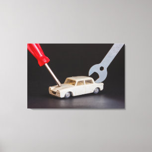 MACHINE REPAIR  on canvas print