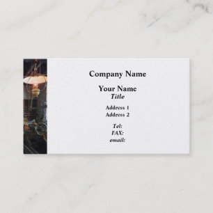 Machine Shop With Lanterns - Platinum Business Card