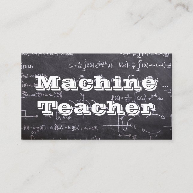 Machine Teacher Business Card (Front)