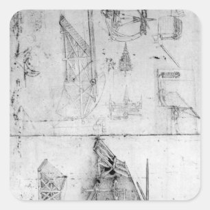 Machinery designs, fol. 394v square sticker