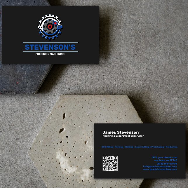 Machining and Metal Fab Business Card (Creator Uploaded)