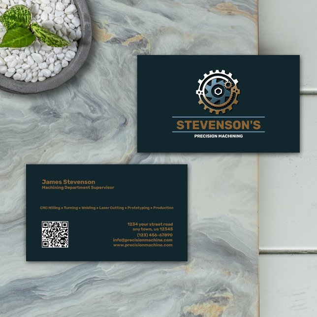 Machining and Metal Fab Business Card (Creator Uploaded)