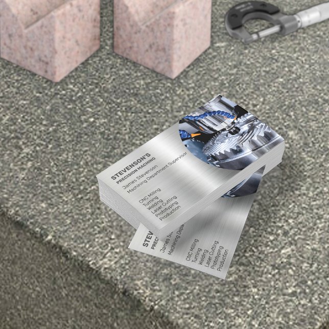 Machining and Metal Fab Business Card (Creator Uploaded)