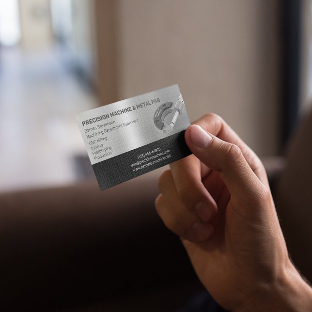 Machining and Metal Fab Business Card (Creator Uploaded)