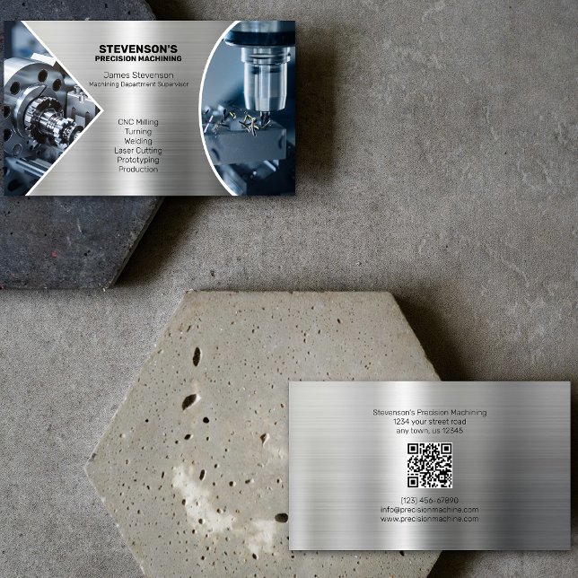 Machining and Metal Fab Business Card (Creator Uploaded)
