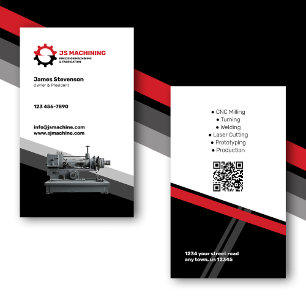 Machining and Metal Fab Business Card