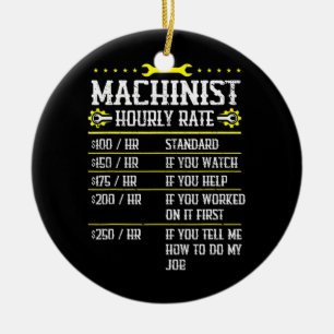 Machining CNC Machinist Hourly Rate  Ceramic Tree Decoration