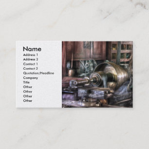 Machinist - Belts and Pulleys Business Card