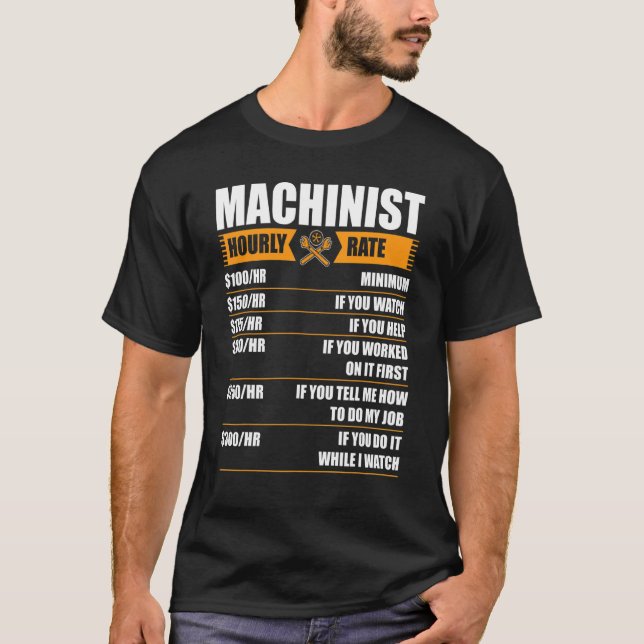 Machinist Gonna G84 Until She M8´s Cnc 2 T-Shirt (Front)