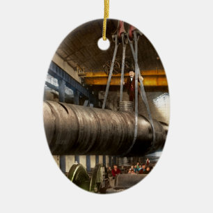 Machinist - Gun - The Watervliet Arsenal 1910 Ceramic Tree Decoration