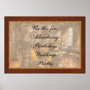 Machinist - Industrious Society Poster