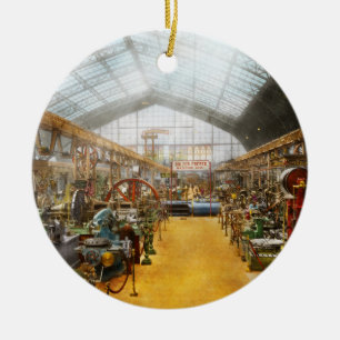 Machinist - It's milling time 1889 Ceramic Tree Decoration