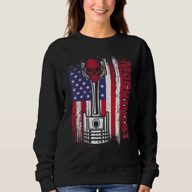 Machinist Machine Operator Machining  11 Sweatshirt (Front)